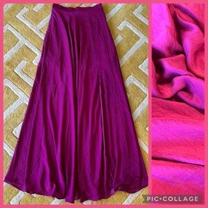 Elegant Magenta Maxi Skirt